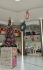 モモテラスのクリスマスツリーは、ピンク色の照明「アクセスバーズ☆ギフレシ会で3人が一番最新の感想を！お楽しみランチ会はやっぱりカレー」