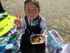 外でお弁当うれしいね！「嬉しいお弁当の日」
