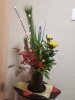 「お正月花の準備」
