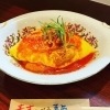 ハーブソーセージのトマト煮込みのオムライス