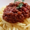 自家製ミートソースパスタ