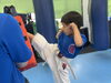 幼年も綺麗な廻し蹴り👍「7/25(木) の稽古風景≪ 明石/空手/スポーツ/運動/幼児/小学生/お稽古/習い事≫」