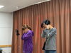 稽古のワンシーン！頑張ってますよー！！「入場無料【11/25かつしか演劇祭出演】ロキジョーンズ声の出演『スグルさん＆山崎さん収録完了』」