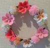 ã•ãã‚‰ðŸŒ¸ãƒªãƒ¼ã‚¹ã€‚åˆ©ç”¨è€…æ§˜ã®æ‰‹ä½œã‚Šå“ლ(╹◡╹ლ)「桃ã®èŠ±ðŸŒ¸ãŒç¶ºéº—ã ã£ãŸã®ã§ã“ã®å£ç¯€ã®ä¸˜ã®ä¸Šã®å°ã•ãªå®¶ã‚’ã”覧ãã ã•ã„。ã€