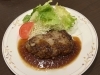 ハンバーグ「【当店のイチオシ】カニクリームコロッケとハンバーグ」