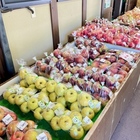 「道の駅木曽福島 信州産りんごの種類が増えてきました！」