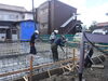 コンクリート打設「進行中の現場の基礎工事が完了しました」