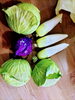 いただきものの野菜たち「週替わりランチ♥ヤンニョムチキン♥です。」