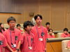 しっかりと大きな声で！感動！「決意表明式&事前研修③」