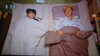 嵐の夜、サヤカさんと布団並べて話すモネ。「朝ドラ『おかえりモネ』          登米から東京に移っても畳はいいよね〜。※‘’んだから！  ‘’ 」