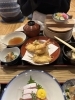 奥　深天セット　2700円　深川めしに天麩羅など「みや古の深川めし　明治屋ストアーのヌーボージャム」