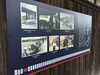 当社の建物が写っている写真と、東海道の昔の風景「タペストリー出来ました。」