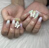 パステルグラデーション「〜リボンネイル集〜 深井でネイルするならnail salonbelleにお任せください♪」