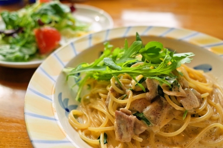 長野市津野の カサミンゴー さんでベーコンの旨味をしっかり感じる 自家製ベーコンのカルボナーラ 長野市のオススメ ランチ特集 まいぷれ 長野市