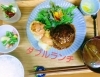 週替わりの主菜とハンバーグのダブルランチ「週替わりランチは♥柔らかチキンカツ♥」