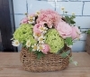 今年オススメくすみピンクバスケットアレンジメント「【はなやHOK皆生店】母の日間近です！」