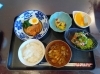 豚角煮🐷豆腐ｻﾗﾀﾞ🥗薩摩イモ煮🍠今日も😋「介護等体験で大学生が来てくださいました💞」