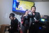 右から赤井銀次さん。秋岡秀治さん。水沢明美さん。「サンテレビ収録。無事終了😄😃」