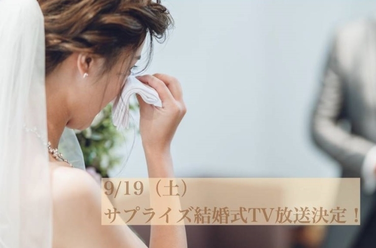 「9月19日（土）、愛媛朝日テレビ「グッチョイ」にてサプライズ結婚式TV放送決定！」