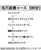 エステ内容「毛穴改善コース（毛穴エクストラクションプロ）とは？」