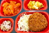 二層のブラックカレーコロッケ＆シュリンプチリソース「７月１３日のお弁当🍱」