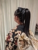 〈成人式 着付け〉 伊丹 美容室　「≪ヘアセット≫　成人式　卒業式　ヘアスタイル　編みおろし　ハイポニーテール　伊丹市　宝塚市　美容室」