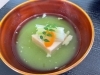 鯛白子真丈　青豆すり流し「8000円コースのお料理をご紹介します（前編）」