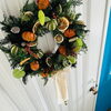 「エルメスオレンジのクリスマスリース」