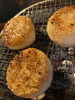 炭火で焼き上げる焼きおにぎり、外カリカリ中ふわです「臨時休業のお知らせ！」