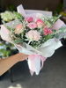 「ピンクと白でまとめた花束のご紹介」