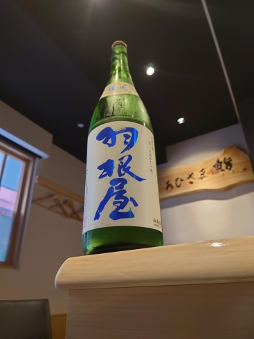 富山県の日本酒、羽根屋です。「豊洲市場より仕入れをしてきました」
