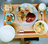 週替わりのふわふわつくねとハンバーグのダブルランチ「今週の週替わり♥モーニング🍞☕＆ランチ♥のお知らせ」