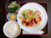 「南魚沼市にある「食楽 嘉路季」さんでランチ。柔らかジューシーなチキンカツにデミグラスソースでご飯が進む！」
