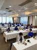 「朝食会場到着！」