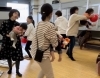 みんなでお空をふわふわ!ママと一緒に楽しいね!「南区&下京区のベビーリトミック♪1歳2ヶ月ちゃんの初レッスン❣️無料体験レッスン予約受付中❗️【京都市南区&下京区のピアノ・リトミック・英語リトミック・ベビーリトミック】」