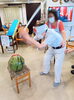 転倒には十分気を付けながら・・・スイカ割り、とても盛り上がりましたね😄🍉「かがやきの夏祭り🎇」