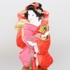 羽子板[正絹かのこ]　出飾り台付　10号