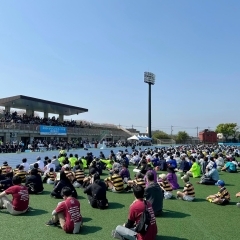 快晴の中☀️第77回葛飾区民体育大会・エンジョイスポーツ2024 「2024かつしかスポーツ大会総合開会式」 開催❗️体操連盟・サンキュースポーツクラブ綾瀬さんも参加❗️