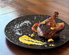 マスタードは2種類✌️「鴨もものコンフィ自家製ポテトフライ🍗　　農家イタリアン trattoria＆bar 黒猫🐈‍⬛」