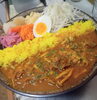 豚バラとキノコのスパイシーカレー「自家菜園バジルのグリーンカレー【千葉駅付近でスパイスカレーが楽しめるカフェ】」