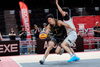 試合中の前田選手「11月は！A-1home×BASKETBALL DAY 開催！」