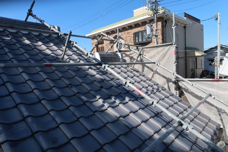 屋根補修リフォーム「外壁塗装屋根補修工事は順調です」