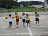 年少さん、みんなでポーズ☆「運動会予行練習をしました♪」