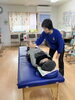 筋肉チェックをして調整します「昨年はお世話になりました。今年もよろしくお願いします」