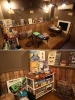店舗内観・ボードゲームや装飾の写真