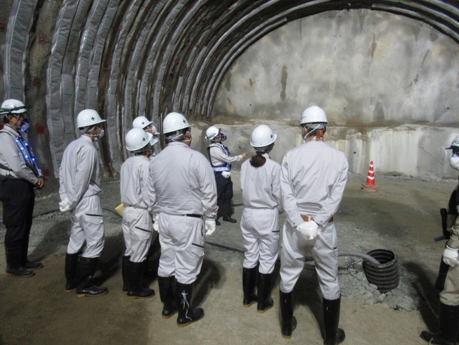 トンネル工事現場見学「新たな旅路のスタート☆建設土木多目的コース修了式」