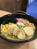真、オタテ潮らーめん‼️オタテ２つにしました。「暑いので、木陰でランチ‼️」
