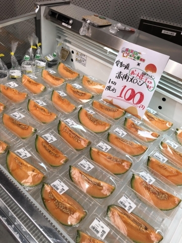 愛知県産　赤肉メロン「いらっしゃい、いらっしゃい^ ^」