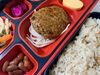 炊き込みご飯＆照り焼きハンバーグ「１２月１７日のお弁当🍙」