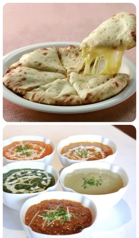 チーズナンとカレー「西永福　ネパール料理」